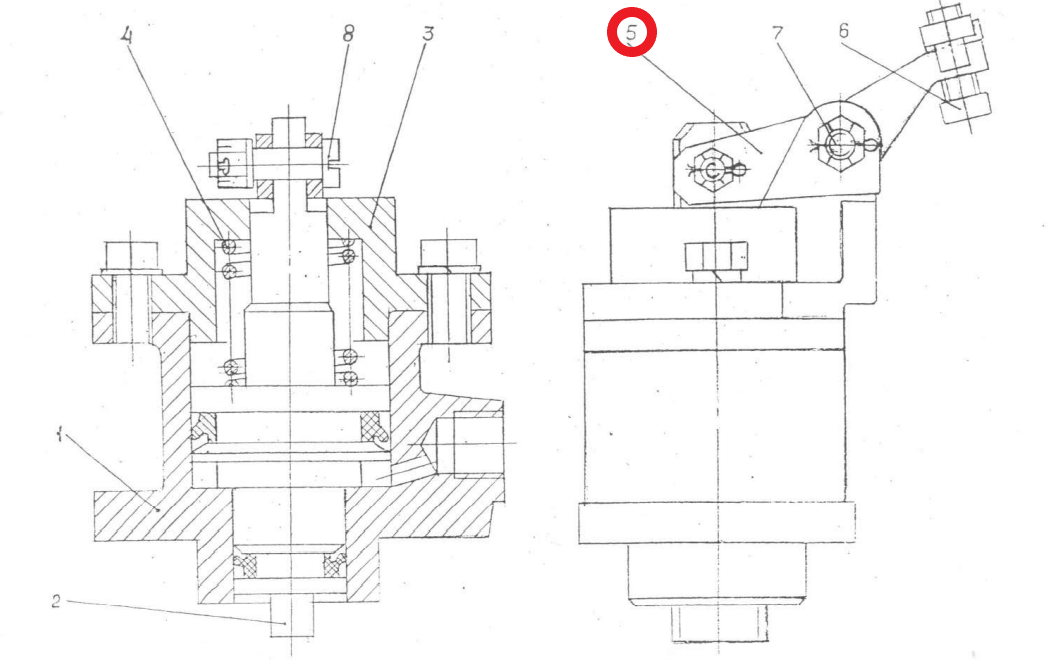 Рычаг 55-319А-51Б 